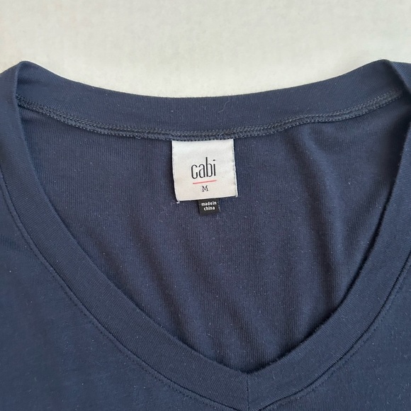 CAbi Top Women's Blue White Striped Long Sleeve Lighthouse Tee Medium #5742 - Picture 8 of 11